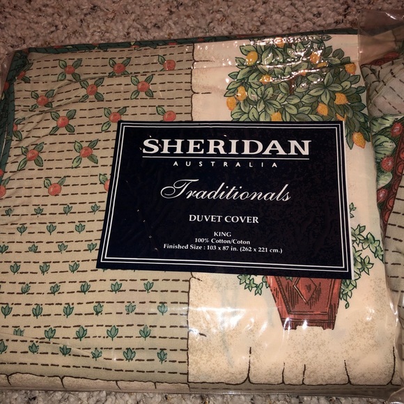 Sheridan Bedding Sheridan King Size Duvet Cover Bedskirt Bundle